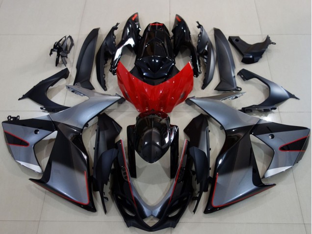 2011-2024 Grey Red Glossy Black Suzuki GSXR 600 / GSXR 750 Motorcycle Fairings Canada