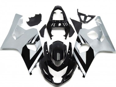 2004-2005 White Glossy Black OEM Style Suzuki GSXR 600 / GSXR 750 Motorcycle Fairings Canada