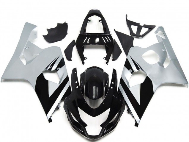 2004-2005 White Glossy Black OEM Style Suzuki GSXR 600 / GSXR 750 Motorcycle Fairings Canada