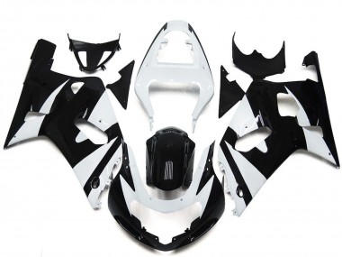 2001-2003 White Glossy Black OEM Style Suzuki GSXR 600 / GSXR 750 Motorcycle Fairings Canada