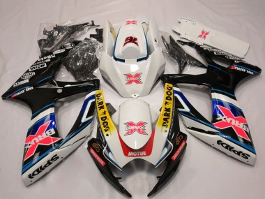 2006-2007 White Red Blue Yellow Dark Dog X 76 BRUX Suzuki GSXR 600 / GSXR 750 Motorcycle Fairings Canada