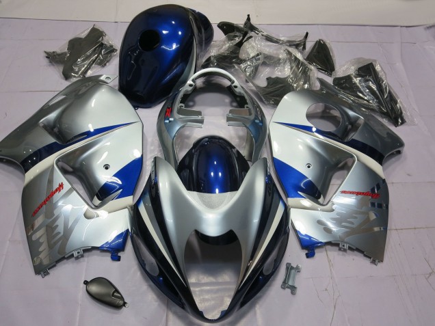 1997-2007 Silver Blue Suzuki GSXR 1300 Motorcycle Fairing Canada