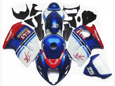 1997-2007 White Blue Red Motul Suzuki GSXR 1300 Motorcycle Fairings Canada