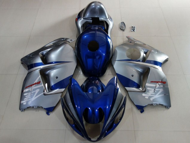 1997-2007 Deep Blue Silver Suzuki GSXR 1300 Motorcycle Fairings Canada