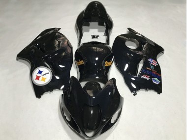 1997-2007 Glossy Black Team Logo Suzuki GSXR 1300 Motorcycle Fairings Canada