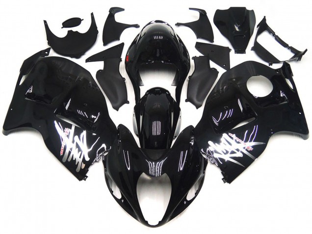1997-2007 Glossy Black with Silver Decals Suzuki GSXR 1300 Motorcycle Fairings Canada