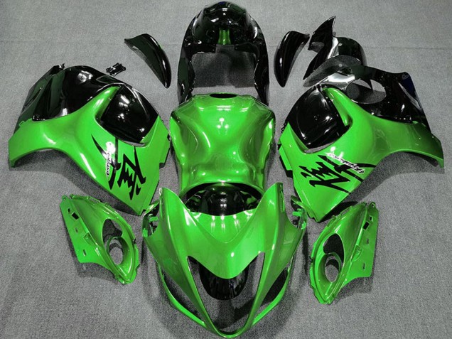 2008-2020 Glossy Green and Black Suzuki GSXR 1300 Motorcycle Fairings Canada