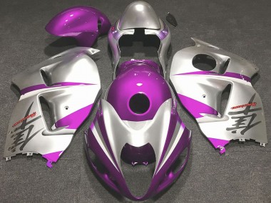 1997-2007 Glossy Pink and Silver Suzuki GSXR 1300 Motorcycle Fairings Canada