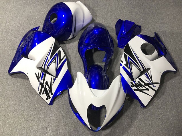 1997-2007 Glossy White Deep Blue Suzuki GSXR 1300 Motorcycle Fairings Canada