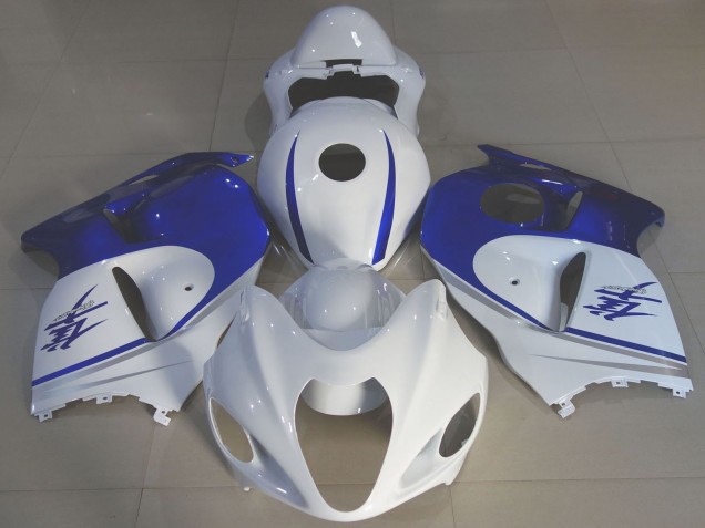 1997-2007 Glossy White Blue Suzuki GSXR 1300 Motorcycle Fairings Canada