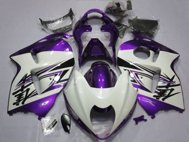 1997-2007 Glossy White Purple Suzuki GSXR 1300 Motorcycle Fairings Canada