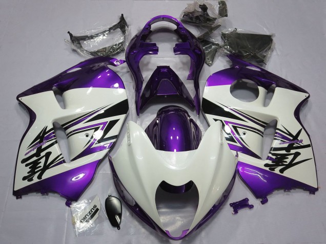 1997-2007 Glossy White Purple Suzuki GSXR 1300 Motorcycle Fairings Canada