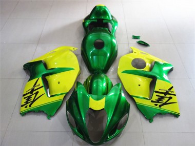 1997-2007 Green and Yellow Suzuki GSXR 1300 Motorcycle Fairings Canada
