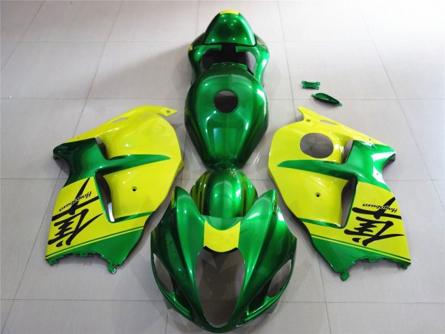 1997-2007 Green and Yellow Suzuki GSXR 1300 Motorcycle Fairings Canada