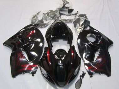 1997-2007 Red Glossy Black Suzuki GSXR 1300 Motorcycle Fairings Canada