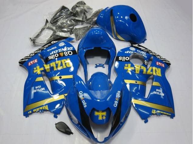 1997-2007 Blue Gold Rizla Suzuki GSXR 1300 Motorcycle Fairings Canada