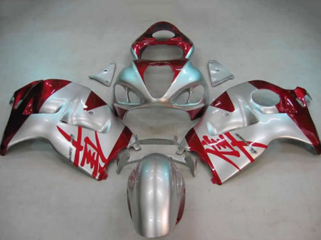 1997-2007 Silver Red Suzuki GSXR 1300 Motorcycle Fairings Canada