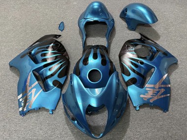1997-2007 Sky Blue and Black Suzuki GSXR 1300 Motorcycle Fairings Canada