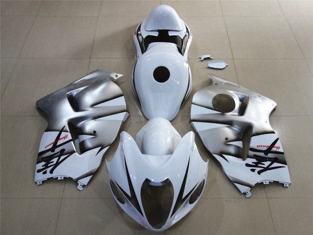 1997-2007 White Silver Suzuki GSXR 1300 Motorcycle Fairings Canada