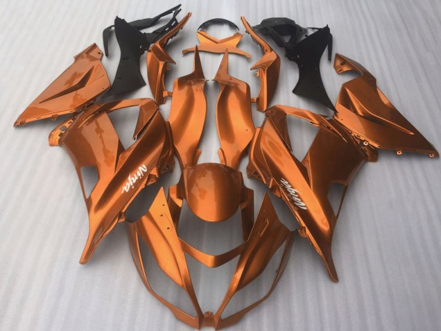 2016-2019 Dark Orange Kawasaki ZX10R Motorcycle Fairings Canada