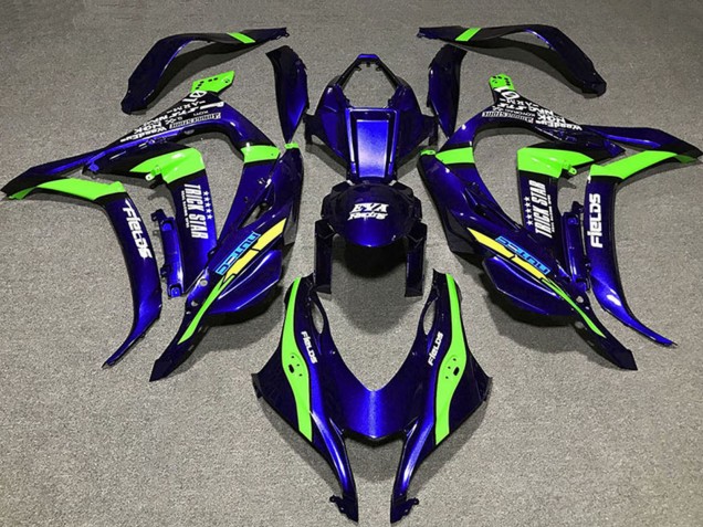 2016-2019 Deep Blue Green Trick Star Eva Racing Kawasaki ZX10R Motorcycle Fairings Canada