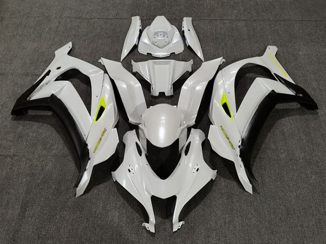 2016-2019 Pearl White Yellow Matte Black Kawasaki ZX10R Motorcycle Fairings Canada