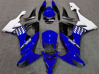 2008-2010 White Blue Black Kawasaki ZX10R Motorcycle Fairings Canada