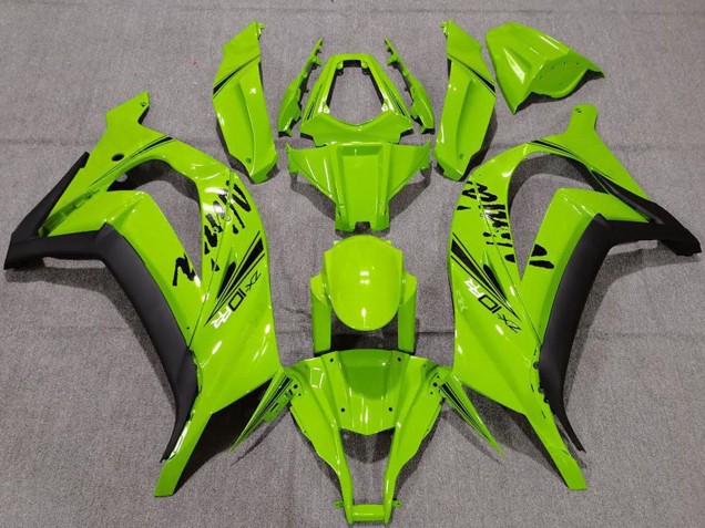 2011-2015 Green Matte Black Kawasaki ZX10R Motorcycle Fairings Canada
