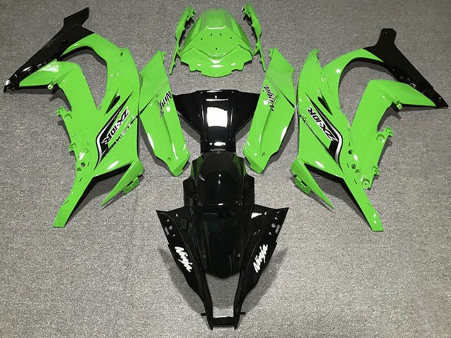 2011-2015 Green Glossy Black Kawasaki ZX10R Motorcycle Fairings Canada