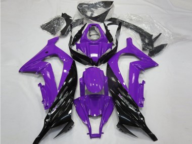 2011-2015 Purple Glossy Black Kawasaki ZX10R Motorcycle Fairings Canada