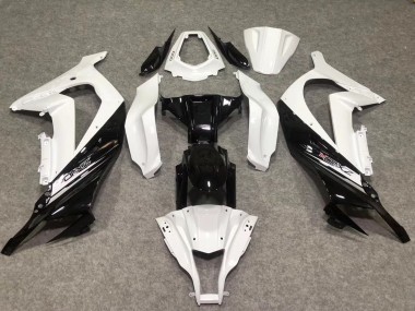 2011-2015 White Glossy Black Kawasaki ZX10R Motorcycle Fairings Canada