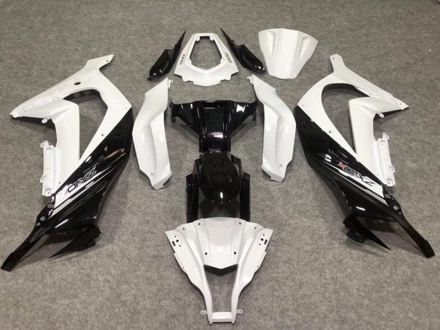 2011-2015 White Glossy Black Kawasaki ZX10R Motorcycle Fairings Canada