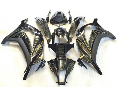 2011-2015 Silver Glossy Black Matte Black Gold Kawasaki ZX10R Motorcycle Fairings Canada