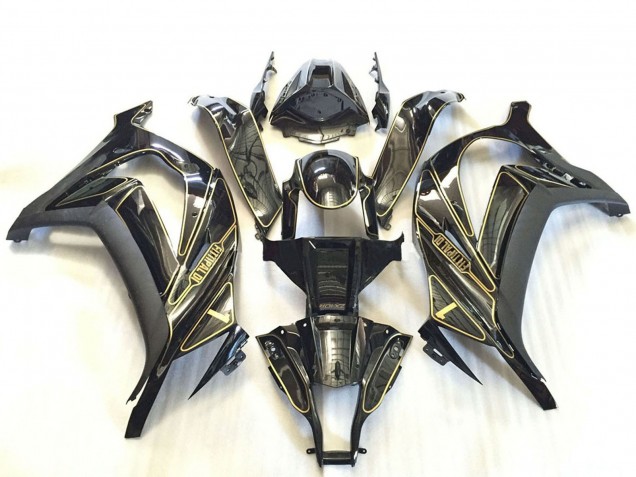 2011-2015 Silver Glossy Black Matte Black Gold Kawasaki ZX10R Motorcycle Fairings Canada