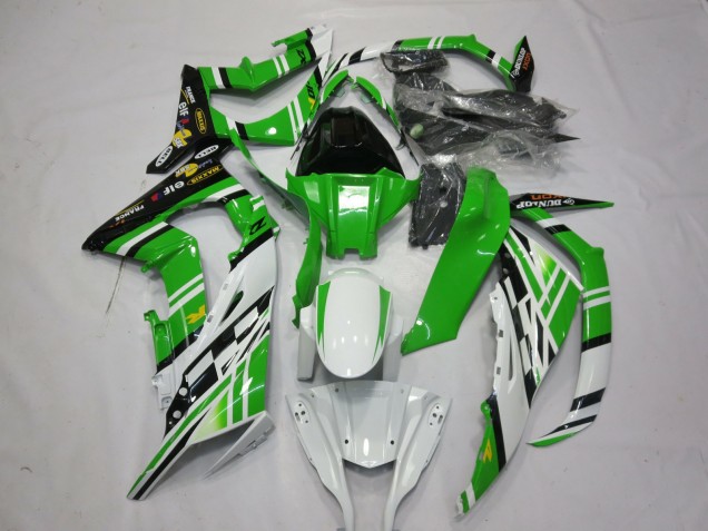 2011-2015 White Green Yellow Black Maxxis Dunlop Kawasaki ZX10R Motorcycle Fairings Canada