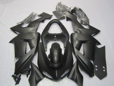 2006-2007 Matte Black Kawasaki ZX10R Motorcycle Fairings Canada