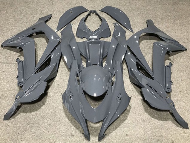 2016-2019 Nardo Grey Black Logo Kawasaki ZX10R Motorcycle Fairings Canada