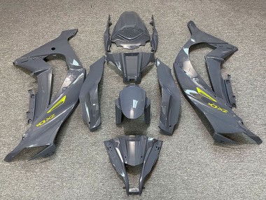 2011-2015 Nardo Grey Yellow Kawasaki ZX10R Motorcycle Fairings Canada