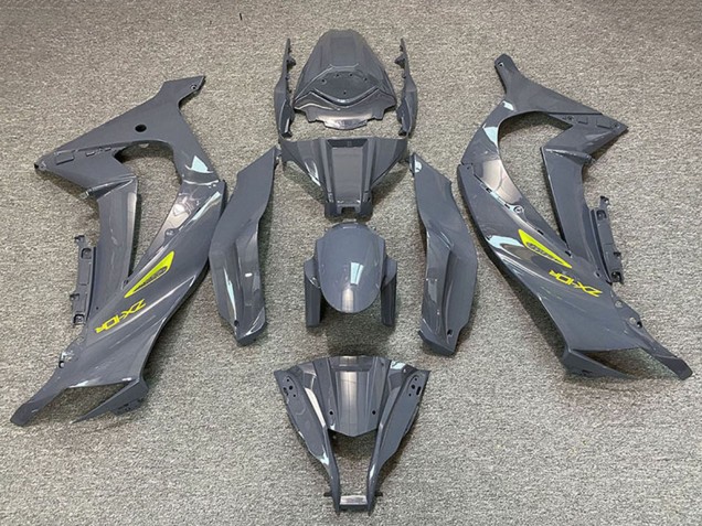 2011-2015 Nardo Grey Yellow Kawasaki ZX10R Motorcycle Fairings Canada