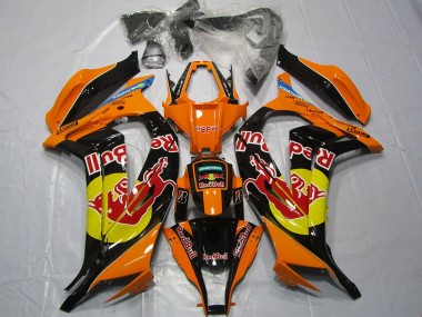 2011-2015 Orange Yellow Glossy Black Red bull Kawasaki ZX10R Motorcycle Fairings Canada