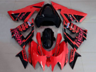 2004-2005 Red and Black Logo Kawasaki ZX10R Motorcycle Fairings Canada