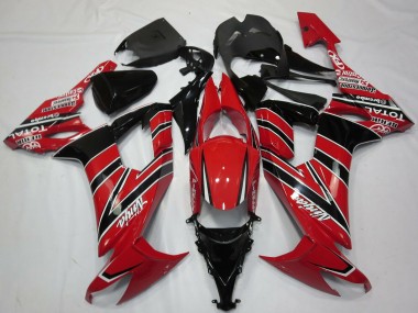 2008-2010 Red Black Kawasaki ZX10R Motorcycle Fairings Canada