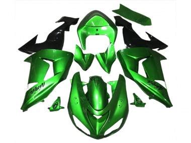 2006-2007 Green Glossy Black Kawasaki ZX10R Motorcycle Fairings Canada