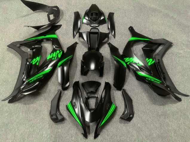 2016-2019 Matte Black Green Ninja Kawasaki ZX10R Motorcycle Fairings Canada
