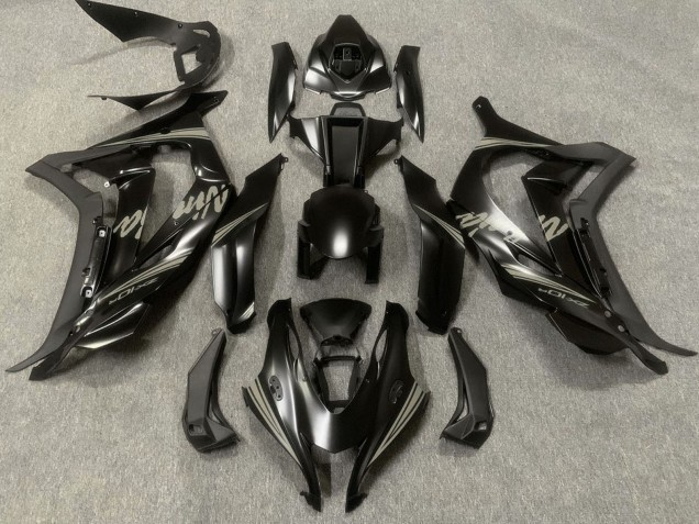2016-2019 Matte Black Grey Ninja Kawasaki ZX10R Motorcycle Fairings Canada