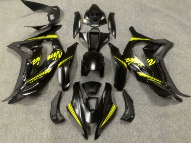 2016-2019 Matte Black Yellow Ninja Kawasaki ZX10R Motorcycle Fairings Canada