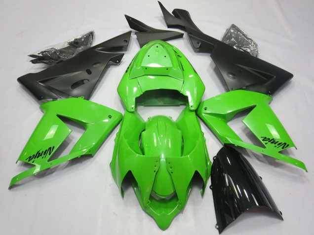 2004-2005 Total Green Kawasaki ZX10R Motorcycle Fairings Canada