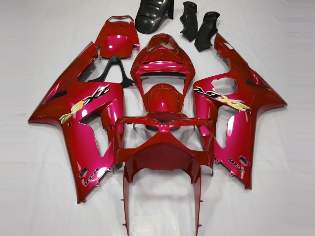 2003-2004 Red Kawasaki ZX6R Motorcycle Fairing Canada