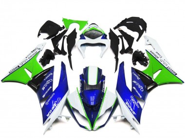 2009-2012 White Green Blue Black Kawasaki ZX6R Motorcycle Fairings Canada
