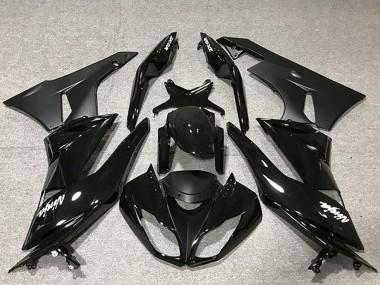 2009-2012 Glossy Black Matte Black Kawasaki ZX6R Motorcycle Fairing Canada